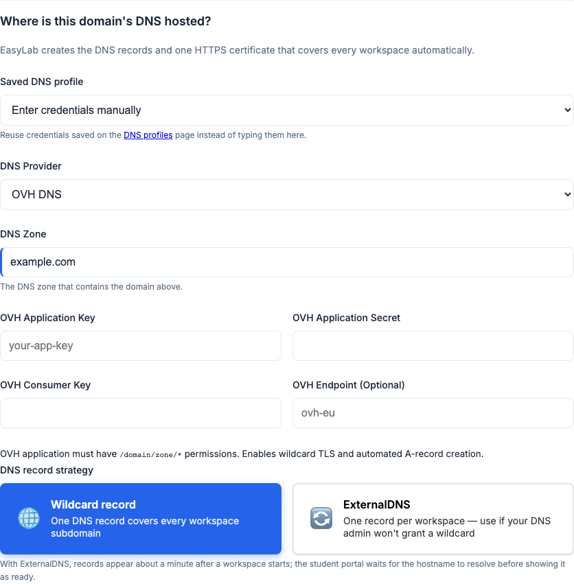 DNS configuration