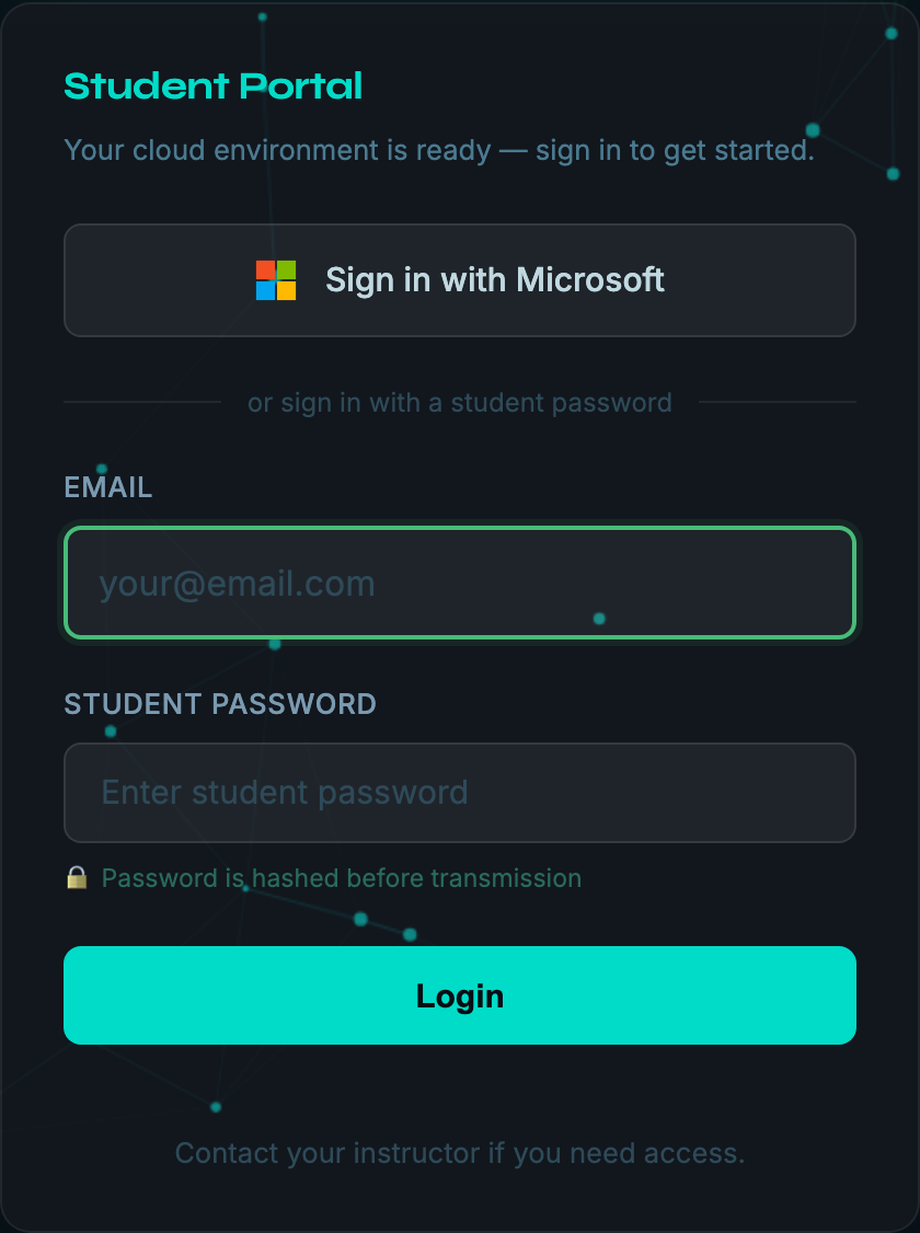 Student Microsoft login